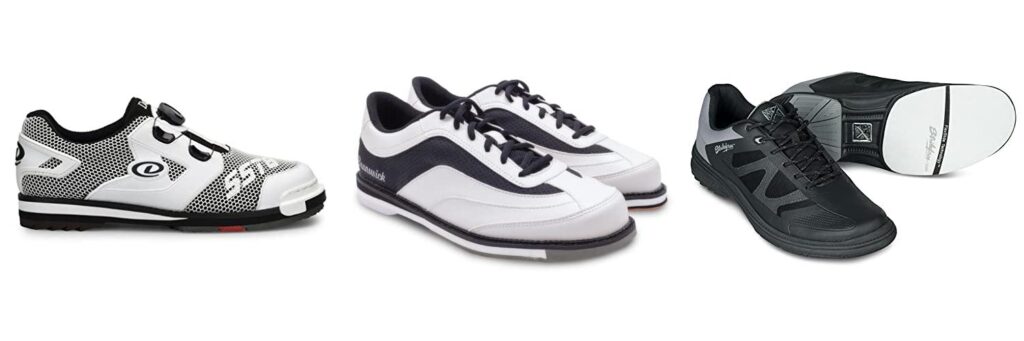 Bowling Shoes With Interchangeable Soles combined image