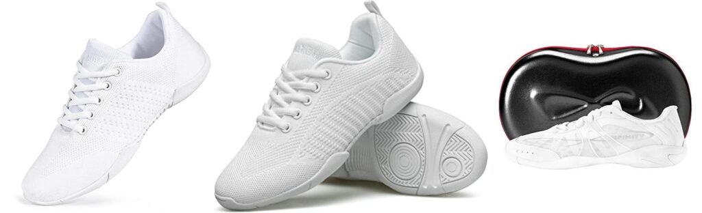 Cheerleading Shoes For Flyers combined image