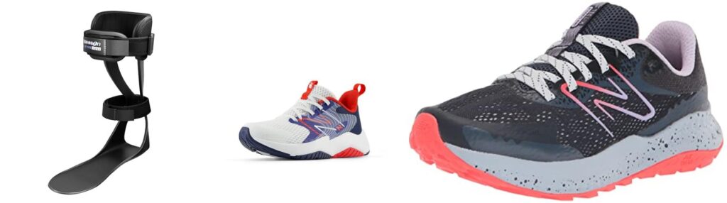 New Balance Shoes For Afo Braces combined image