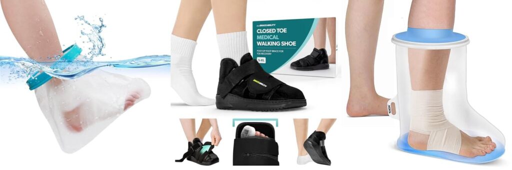 Shoes To Wear After Foot Surgery combined image