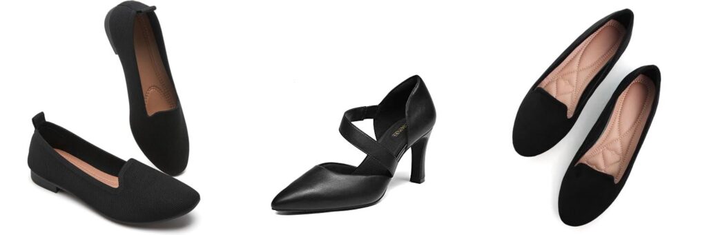 Shoes To Wear With Black Pants combined image