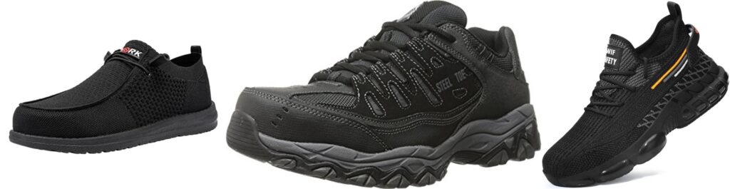 Steel Toe Shoes For Plantar Fasciitis combined image