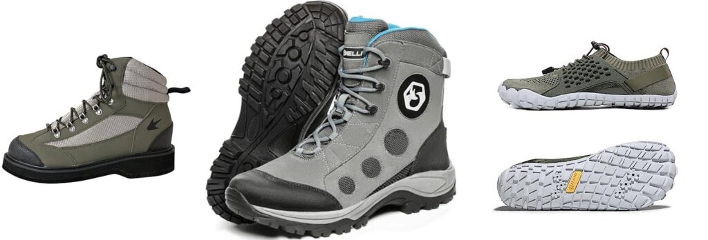 Wading Shoes For Fly Fishing combined image