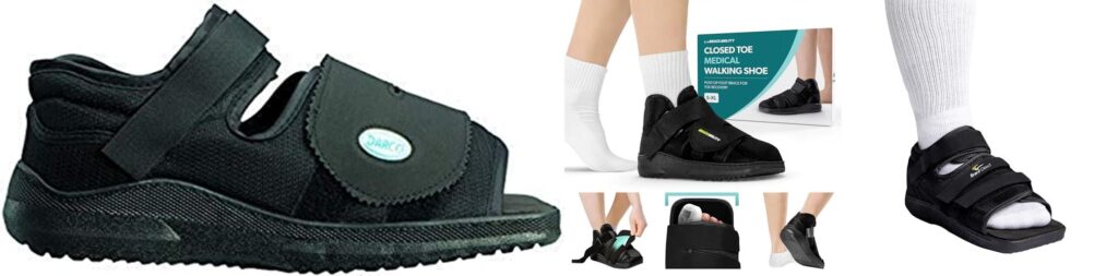 Walking Shoes After Foot Surgery combined image