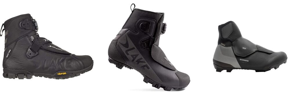 Winter Mountain Biking Shoes combined image