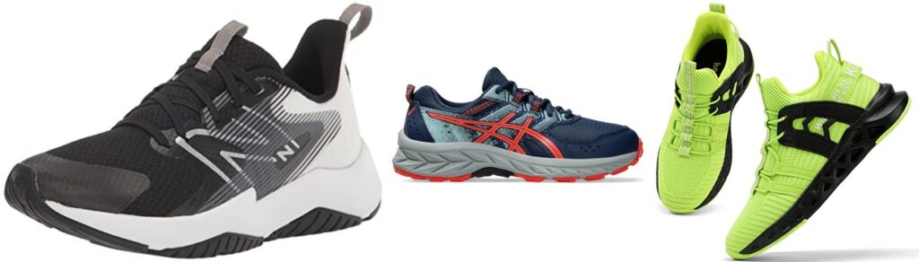 Cross Country Shoes For Kids combined image