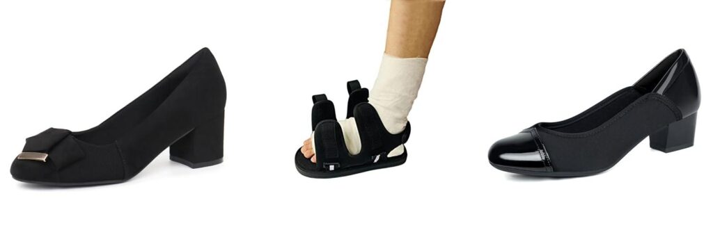 Dress Shoes After Bunion Surgery combined image