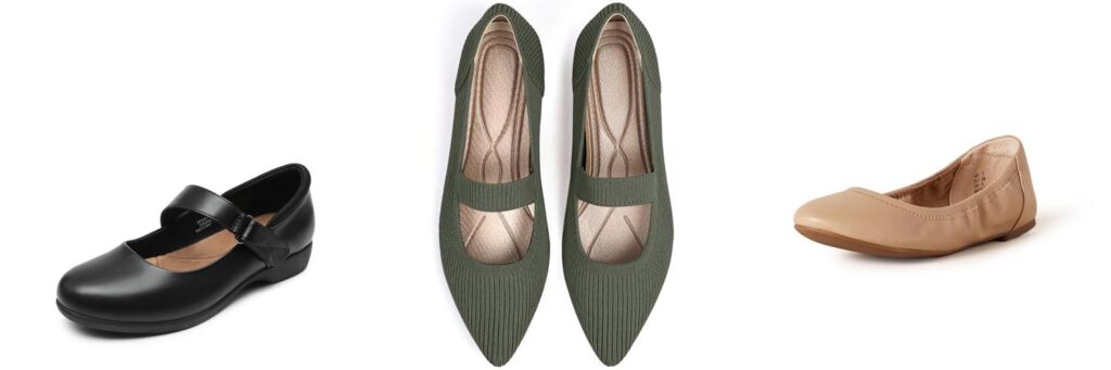 Dress Shoes For Women With Flat Feet combined image
