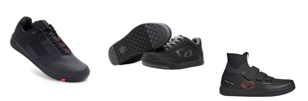 Flat Pedal Mtb Shoes combined image
