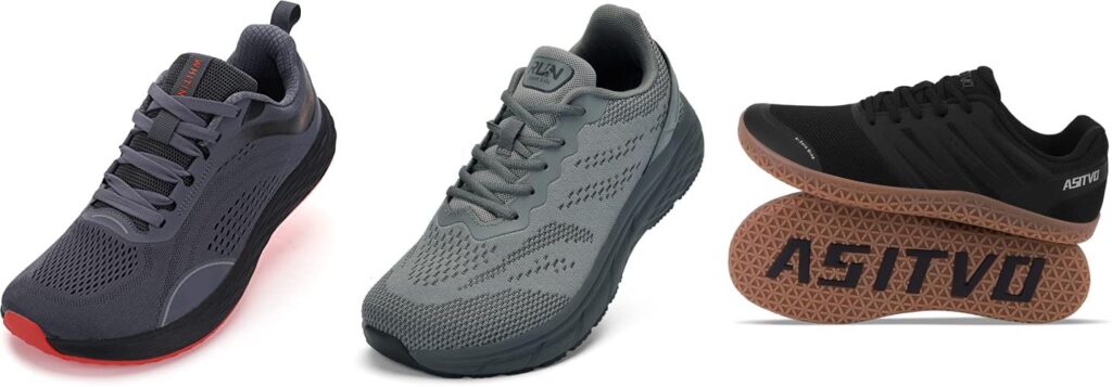MenS Walking Shoes With Wide Toe Box combined image