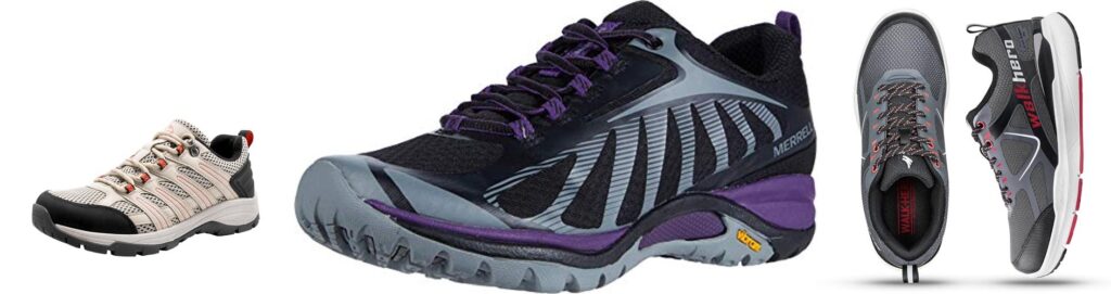 Plantar Fasciitis Hiking Shoes combined image
