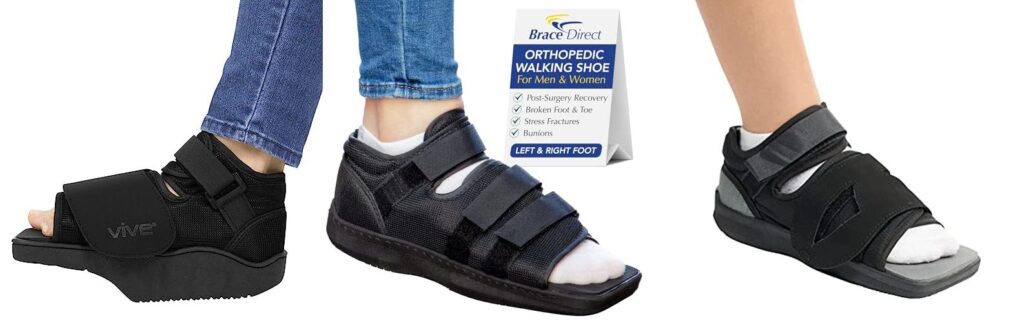 Post Bunion Surgery Shoes combined image