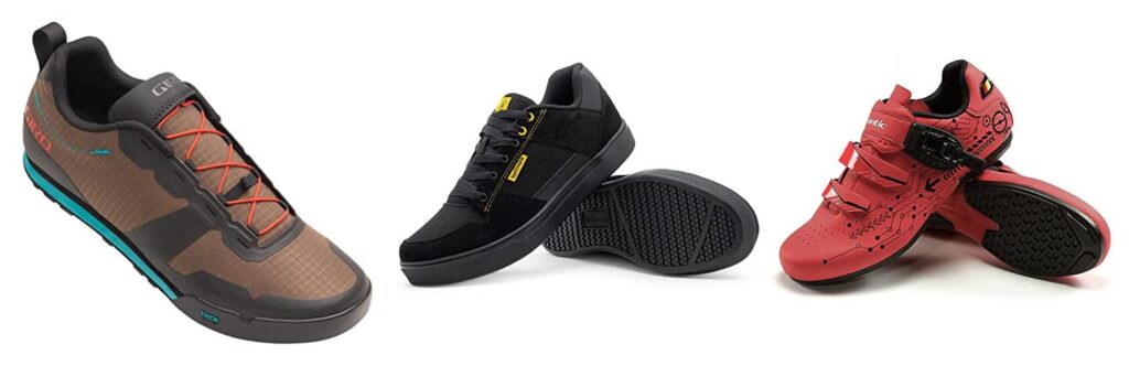 Shoes For Flat Pedals Road Bike combined image