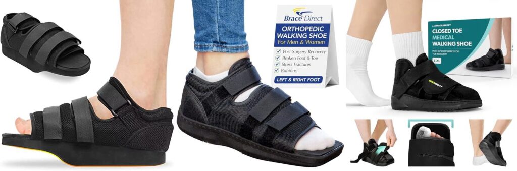 Shoes For Healing Broken Foot combined image