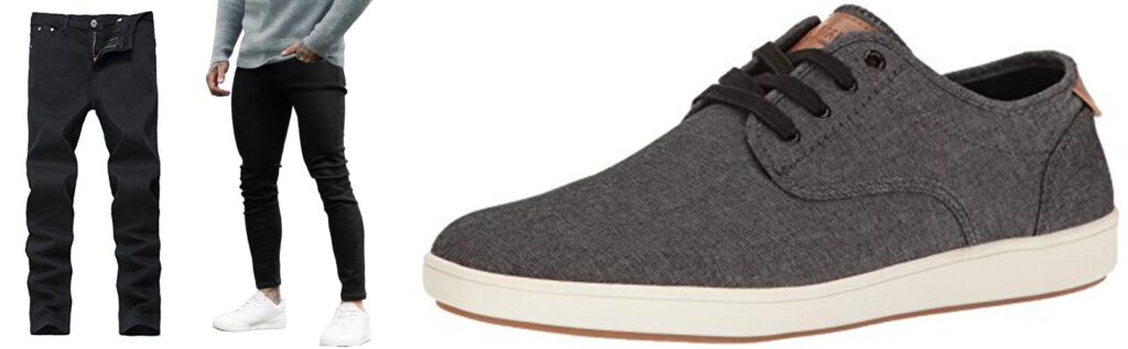 Shoes For Skinny Jeans Men combined image