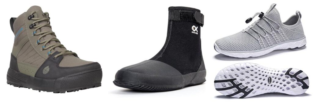 Slip On Shoes For Fly Fishing combined image