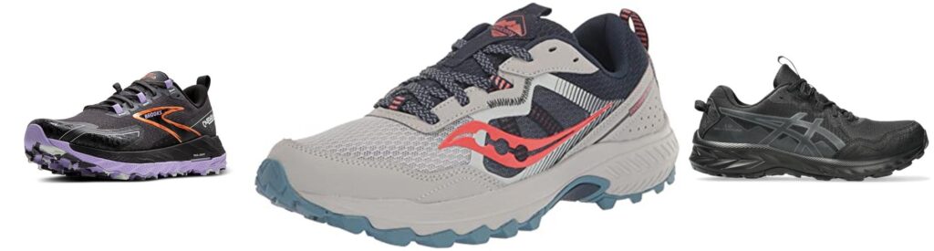 WomenS Wide Trail Running Shoes combined image