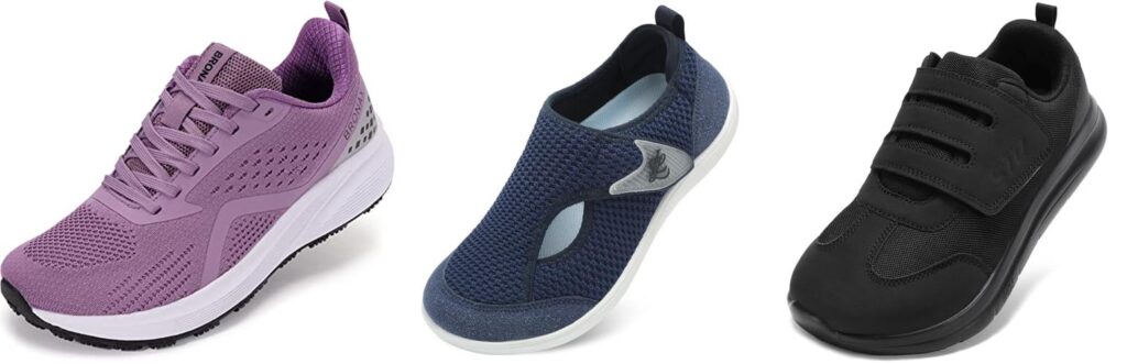 Womens Shoes For Hammer Toes And Bunions combined image