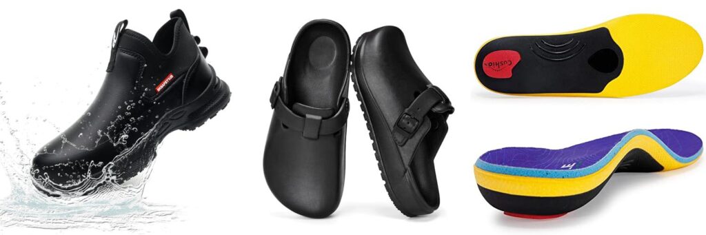 Chef Shoes For Plantar Fasciitis combined image