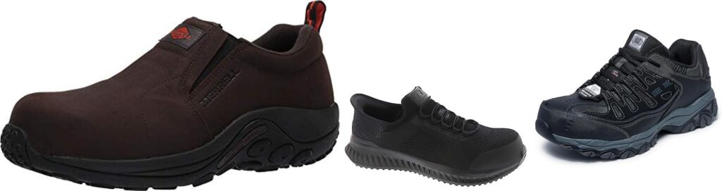 Comp Toe Work Shoes combined image