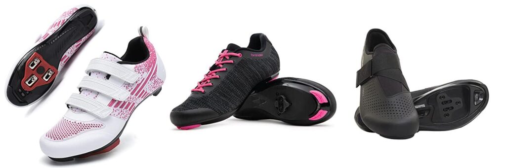 Indoor Spin Shoes Womens combined image