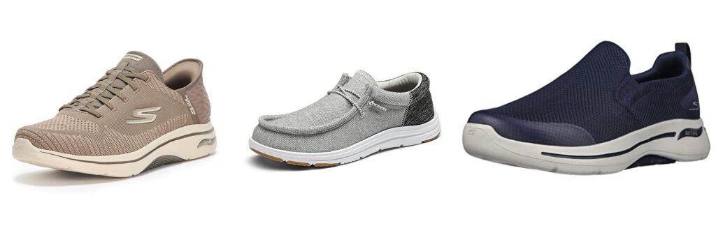 MenS Slip On Shoes With Arch Support combined image