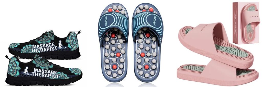 Shoes Massage Therapist combined image