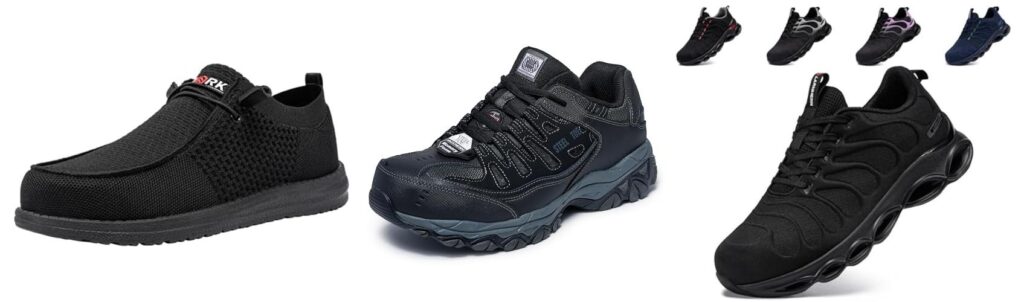 Steel Toe Shoes For Flat Feet combined image
