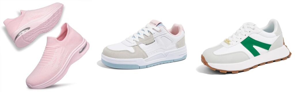 Tennis Shoes For Step Aerobics combined image