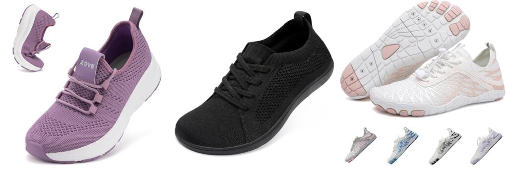 Tennis Shoes For Women With Wide Feet combined image