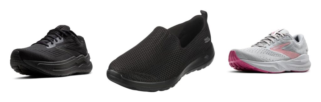 Walking Shoes For Hip Pain combined image