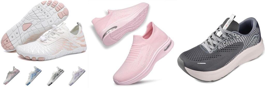 Workout Shoes For Flat Feet Womens combined image
