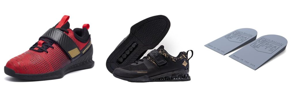Heel Elevated Squat Shoes combined image