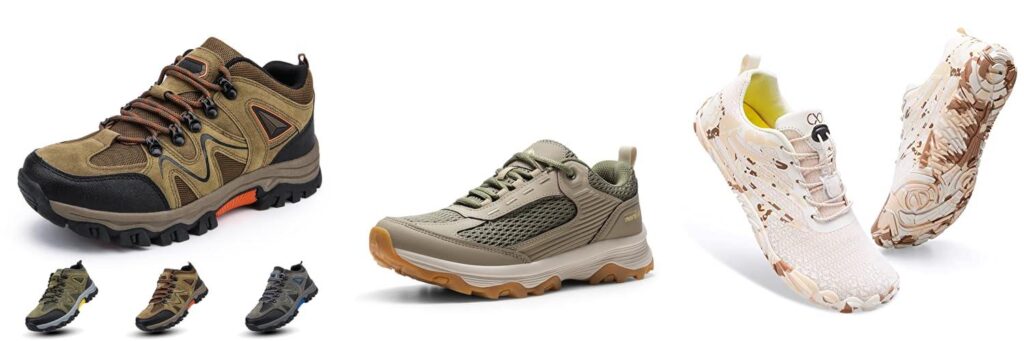 Inexpensive Hiking Shoes combined image