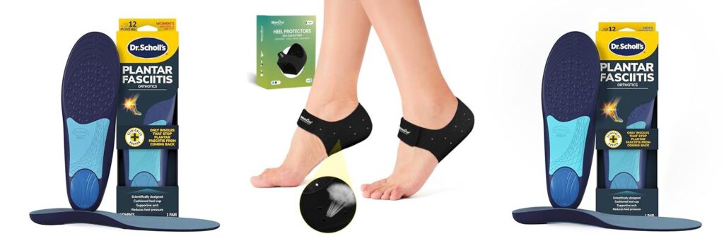 Shoes For Heel Spurs And Plantar Fasciitis combined image