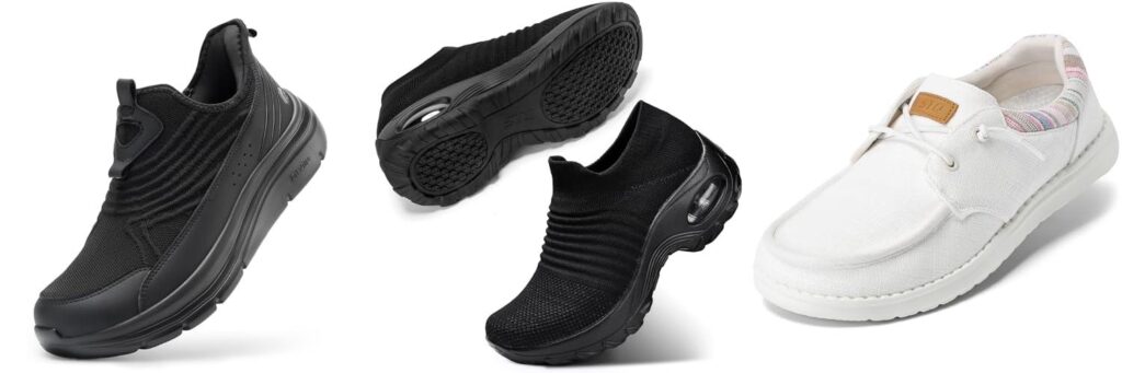 Shoes For Wide Feet Standing All Day combined image