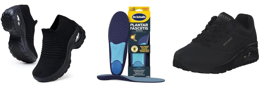 Work Shoes For Women With Plantar Fasciitis combined image